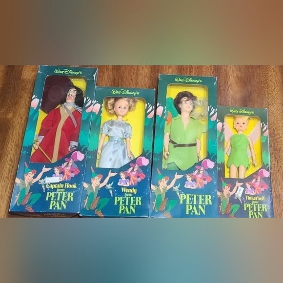 Disney vintage 1970s Peter Pan doll set